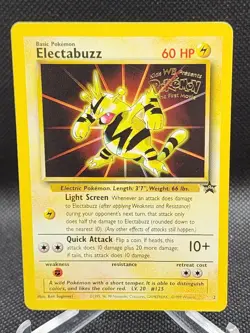 1999 Electabuzz Black Star Promo #2 WB Pokemon the Movie Card TCG Original NM - Image 1