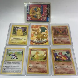 Pokemon TCG Vintage Card Lot Of 7 1999 WOTC Topps Pikachu Charizard - Image 10