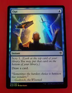 1x Opt | FOIL | Throne of Eldraine | MTG Magic Cards - Image 5