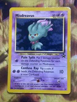 Misdreavus 39 WOTC Black Star Promo Pokémon Card - Image 1