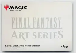 MTG Final Fantasy Art Series Cloud's Limit Break x1 NM Art Card - Image 4