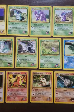 Vintage Pokemon Card Lot of 20 1st Edition Gym Challenge WOTC TCG - Image 2