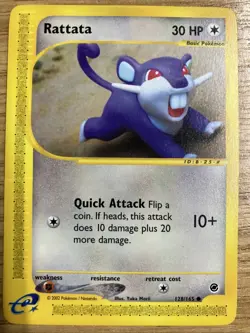 Rattata Expedition 128/165 Pokémon Card - Near Mint - Image 1