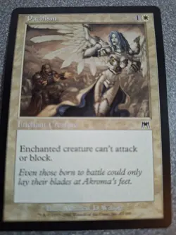 Magic the Gathering j50 - Pacifism 3 versions 3 cards Onslaught Urza's Sage - Image 5