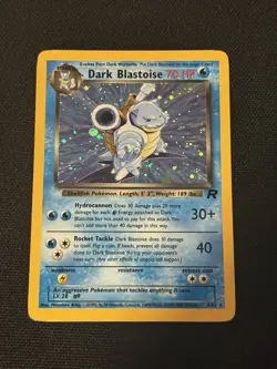 Pokémon TCG Dark Blastoise #3/82 Rare Holo Card Vintage NM Condition - Image 1