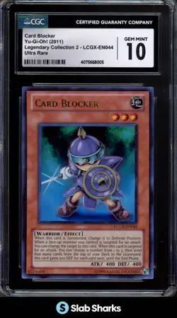 2011 YU-GI-OH! LEGENDARY COLLECTION 2 ENGLISH CARD BLOCKER ULTRA RARE CGC 10 - Image 4