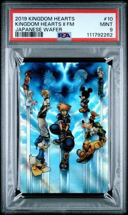 2019 KINGDOM HEARTS JPN WAFER CARDS #10 KINGDOM HEARTS II FINAL MIX PSA 9 - Image 1