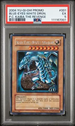 Blue-Eyes White Dragon (Power of Chaos: Kaiba the Revenge) PCK-001 Yu-Gi-Oh! Video Game Promotional Cards Unlimited - Image 1