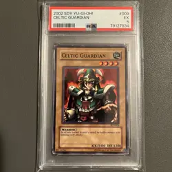 2002 Yugioh SDY-009 Celtic Guardian Common PSA 5 Excellent - Image 1