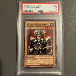 2002 Yugioh SDY-009 Celtic Guardian Common PSA 5 Excellent - Image 3