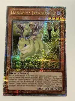 1x (M/NM) Danger!? Jackalope? RA01-EN013 Quarter Century Rare 1st YuGiOh - Image 4