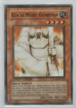 YUGIOH! Koa'ki Meiru Guardian RGBT-ENPP3 Super Rare Limited Edition - Image 1