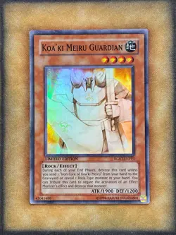 Yugioh Koa'ki Meiru Guardian RGBT-ENPP3 Super Rare Limited Editon LP - Image 2