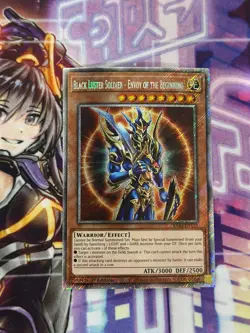 Yugioh Black Luster Soldier Envoy of the Beginning Platinum Secret Rare RA03 - Image 2
