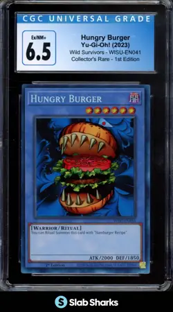 2023 YU-GI-OH! WILD SURVIVORS ENGLISH 1ST EDITION HUNGRY BURGER CGC 6.5 - Image 4