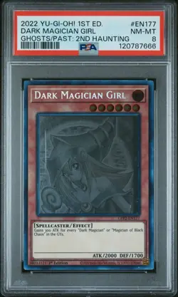 2022 YU-GI-OH! GFP2- 1ST EDITION #EN177 DARK MAGICIAN GIRL PSA 8 - Image 1