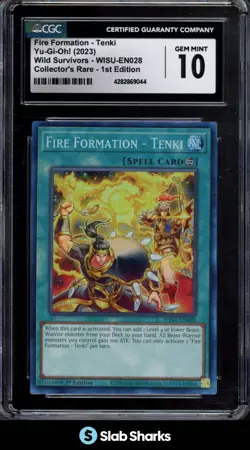 2023 YU-GI-OH! WILD SURVIVORS ENGLISH 1ST EDITION FIRE FORMATION - TENKI CGC 10 - Image 4