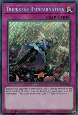 Yugioh! LP Trickstar Reincarnation - COTD-EN068 - Secret Rare - 1st Edition Ligh - Image 1