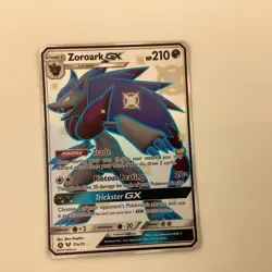 PokÃ©mon TCG Zoroark GX Hidden Fates 77a/73 Shiny Holo Secret Rare Card - Image 1