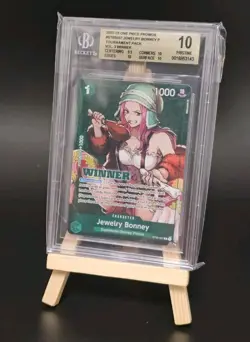 One Piece Card Game - Jewelry Bonney ST02-007 Tourament Pack Vol.3 Winner BGS 10 - Image 1