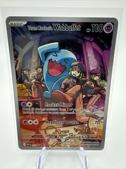Pokemon Team Rocket's Wobbuffet 203 Sv: Scarlet & Violet Promo Cards Holo - Image 1