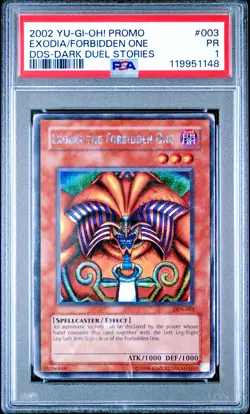 PSA 1 Exodia the Forbidden One DDS-003 Dark Duel Stories Secret Rare YUGIOH - Image 1