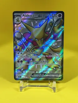Alakazam ex # 215 Paldean Fates Shiny Full Art Ultra Rare Pokemon Card NM - Image 1