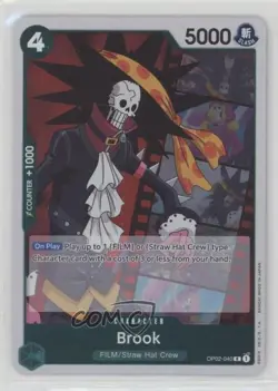 2022 One Piece Card Game: Paramount War OP02 R Brook #OP02-040 1c4d - Image 1