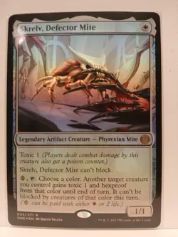 * SKRELV, DEFECTOR MITE * FOIL * PHYREXIA ALL WILL BE ONE * NM * MTG * - Image 1
