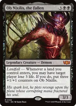 Ob Nixilis, the Fallen [Tarkir: Dragonstorm] MTG - Image 1