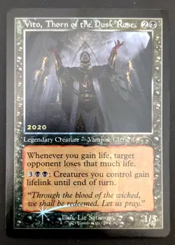 MTG ~ VITO, THORN OF THE DUSK ROSE ~ 30TH ANNIVERSARY PROMO ~ NEAR MINT - Image 1
