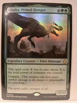 * GHALTA, PRIMAL HUNGER * FOIL * FOUNDATIONS * NM * MTG * - Image 1