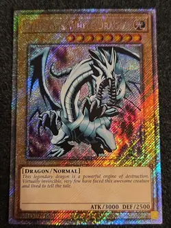 Yugioh! Blue-Eyes White Dragon - RA03-EN079 - Platinum Secret Rare - 1st Edition - Image 1