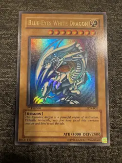 Yugioh 1st Edition Blue-Eyes White Dragon SDK-001 x 2| & LOB -001 1st Edition  - Image 1