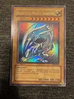 Yugioh 1st Edition Blue-Eyes White Dragon SDK-001 x 2| & LOB -001 1st Edition  - Image 3