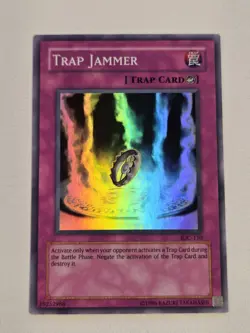 Trap Jammer IOC-110 Super Rare Yugioh Invasion of Chaos Unlimited Edition NM - Image 1