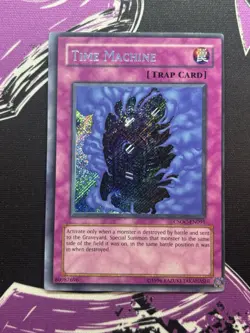 Yugioh Time Machine CSOC-EN091 Secret Rare Unlimited NM MISCUT ERROR - Image 1
