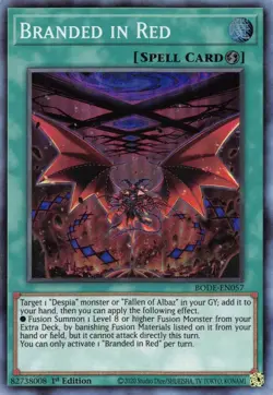 Yugioh - Branded in Red (Super Rare) (1st Edition) - BODE-EN057 P - Image 1
