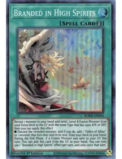 Yugioh - Branded in High Spirits (Super Rare) (1st Edition) - BODE-EN055 P - Image 1