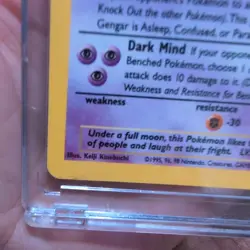 PokÃ©mon TCG Gengar Fossil Holo Card 5/62 Unlimited Rare WOTF O.G. 1999 ðŸ”¥ - Image 4