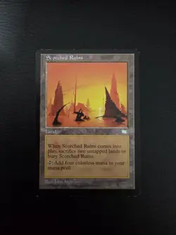 Scorched Ruins Weatherlight Regular LP MTG Magic Card - Image 1