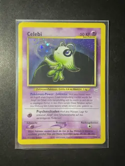 HP PokÃ©mon TCG Celebi Neo Revelation Holo Card 3/64 Unlimited Rare - Image 2