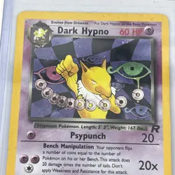 PokÃ©mon Dark Hypno TCG Holo Rare Card 9/82 Team Rocket LP - Image 3