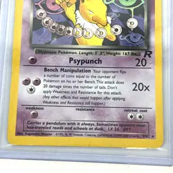 PokÃ©mon Dark Hypno TCG Holo Rare Card 9/82 Team Rocket LP - Image 4