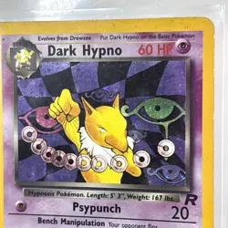 PokÃ©mon Dark Hypno TCG Holo Rare Card 9/82 Team Rocket LP - Image 6