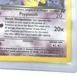 PokÃ©mon Dark Hypno TCG Holo Rare Card 9/82 Team Rocket LP - Image 8