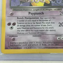 PokÃ©mon Dark Hypno TCG Holo Rare Card 9/82 Team Rocket LP - Image 9