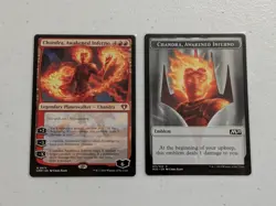 MTG Chandra, Awakened Inferno - Commander Masters NM With Emblem - Image 1