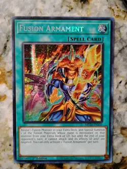 Yugioh Card TCG Fusion Armament MP24-EN105 Prismatic Secret Rare 1st Edition NM - Image 1