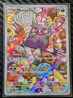 Morpeko 206/182 Paradox Rift IR Holo Pokemon Card NM Condition - Image 1